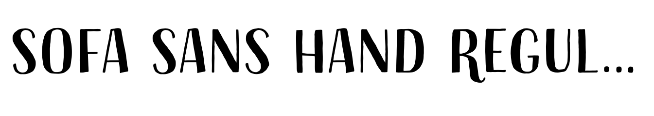 Sofa Sans Hand Regular Display